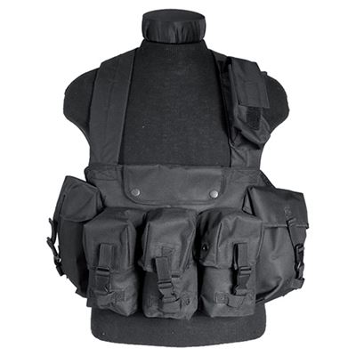Gilet tattico CHEST RIG 6 tasche NERO