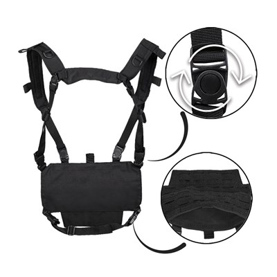 Gilet tattico leggero CHEST RIG con pannello LASER NERO MIL-TEC® 13530402 2