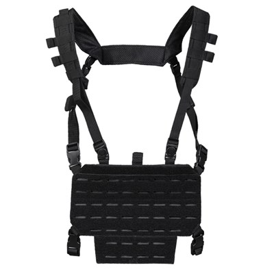 Gilet tattico leggero CHEST RIG con pannello LASER NERO