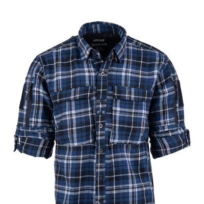 Camicia in flanella CONTRACTOR a quadri BLU Task Force 2215 135505BG 12