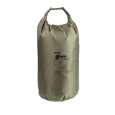 Borsa avvolgibile ultraleggera DRY BAG impermeabile 25 litri VERDE