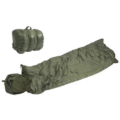 Sacco a pelo con cerniera integrale e poggiatesta PILOT +/- 0°C VERDE