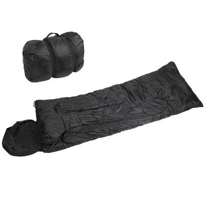 Sacco a pelo con cerniera integrale e poggiatesta PILOT NERO +/- 0 °C