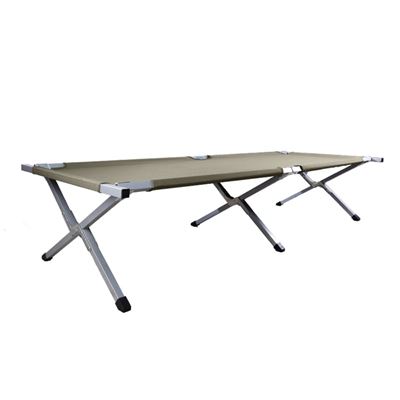 Sdraio pieghevole tipo US con telaio in acciaio 190x65cm VERDE