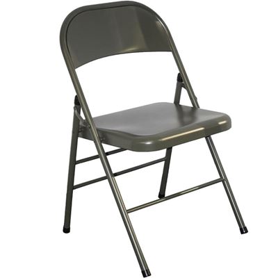 Sedia pieghevole in lamiera modello US VERDE