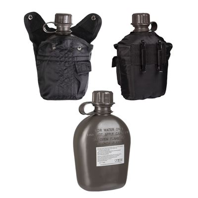 Bottiglia da campo US IMPORT 1 l con confezione NERA MIL-TEC® 14505002 2