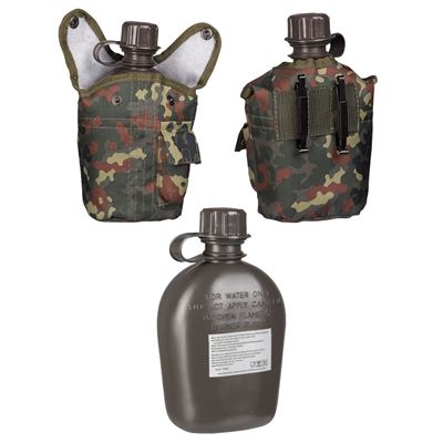 Bottiglia da campo US IMPORT 1 l con confezione FLECKTARN MIL-TEC® 14505021 2