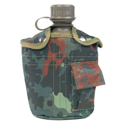 Bottiglia da campo US IMPORT 1 l con confezione FLECKTARN