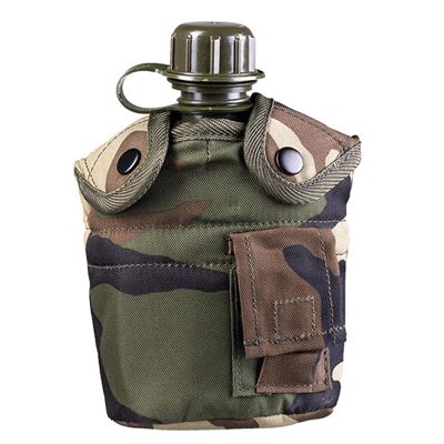 Borraccia da campo US 1 l con beccuccio e custodia WOODLAND