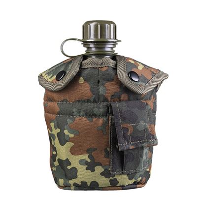 Borraccia da campo US 1 l con beccuccio e custodia FLECKTARN