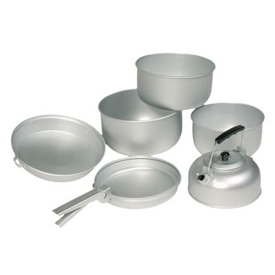 Pentole in alluminio per cucinare, set da 3 pezzi con bollitore