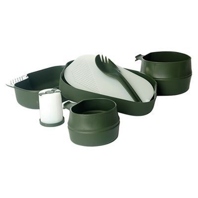 Stoviglie WILDO® Camp-A-Box set da 7 pezzi VERDI