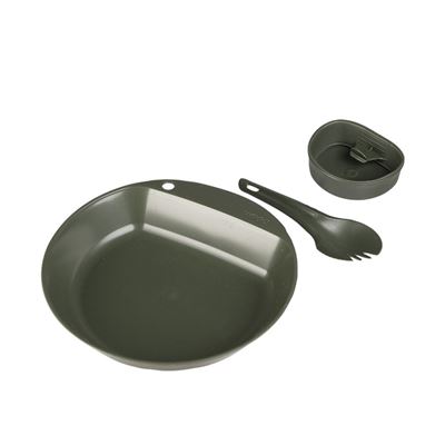 Stoviglie WILDO® PATHFINDER set da 3 pezzi VERDI