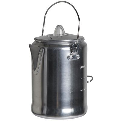 Konvice hliníková s perkolátorem 1,35 l STŘÍBRNÁ