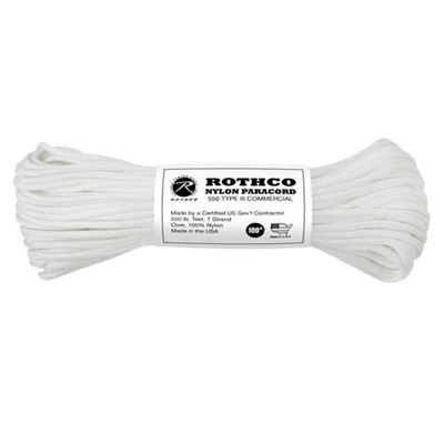 Corda PARACORD nylon 550LB ø 4 mm / 30 m BIANCA