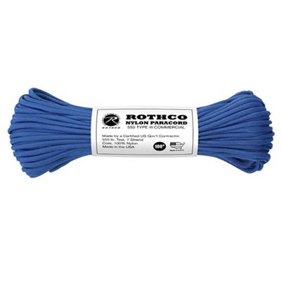 Corda PARACORD nylon 550LB ø 4 mm / 30 m BLU