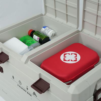 Cassa pieghevole con coperchio 42 L SAND NILS Camp 15-03-602 2