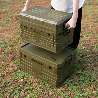 Cassa pieghevole con coperchio 42 L VERDE NILS Camp 15-03-603 5