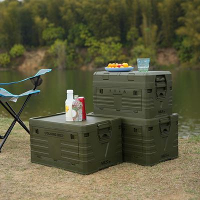 Cassa pieghevole con coperchio 42 L VERDE NILS Camp 15-03-603 3