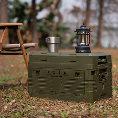 Cassa pieghevole con coperchio 42 L VERDE NILS Camp 15-03-603 8