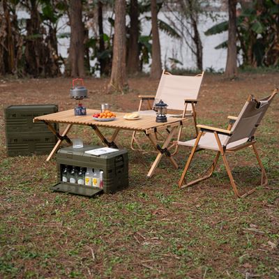 Cassa pieghevole con coperchio 42 L VERDE NILS Camp 15-03-603 7