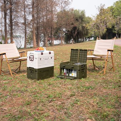 Cassa pieghevole con coperchio 42 L VERDE NILS Camp 15-03-603 6