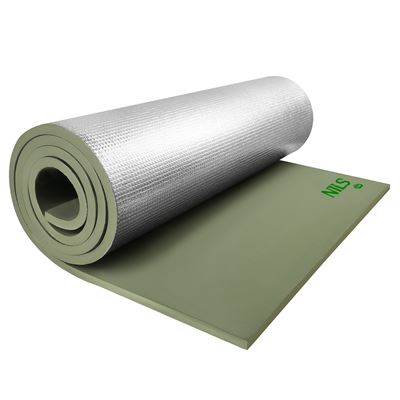 Tappetino in schiuma con foglio di alluminio 190x60x1,2 cm VERDE/ALU