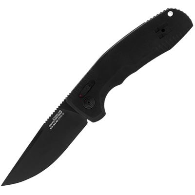 Coltello pieghevole SOG-TAC AU lama liscia NERO
