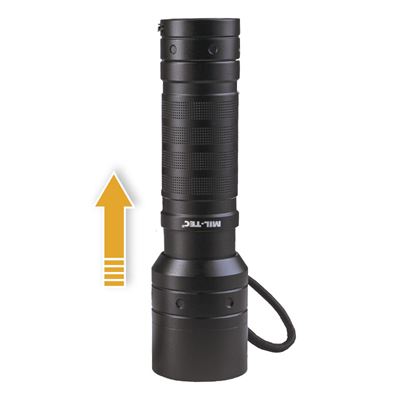 Torcia MISSION Cree XP-G 520lm / 275m NERA MIL-TEC® 15153400 2