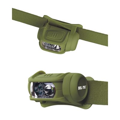 Lampada frontale a LED 4 colori BIANCO / VERDE / ROSSO / BLU - VERDE MIL-TEC® 15170101 2