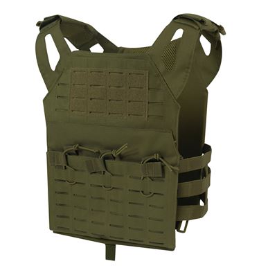 Gilet LASER CUT MOLLE portapiastre leggero VERDE