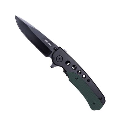 Coltello pieghevole con clip NERO VERDE
