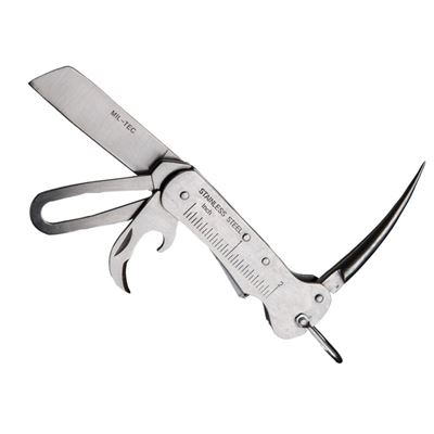 Coltello pieghevole MARINARO multifunzione ARGENTO