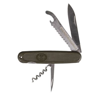 Coltello pieghevole BW multifunzionale con aquila VERDE