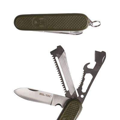 Coltello tascabile a serramanico SPAGNOLO militare VERDE MIL-TEC® 15340000 2