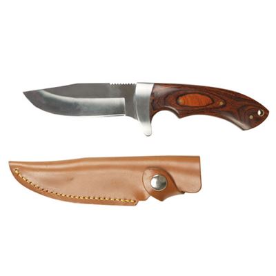 Coltello da caccia con manico in legno