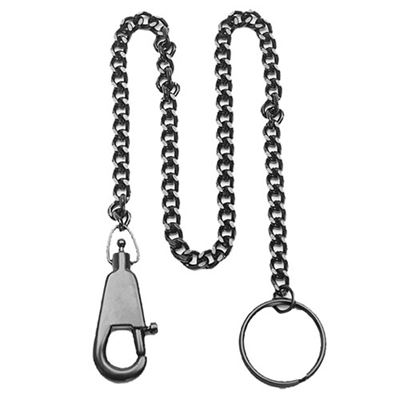 Catena con moschettone 40 cm NERO