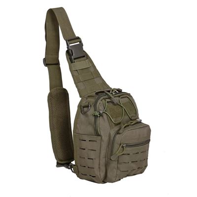 Zaino LC-B55 LASER MOLLE piccolo a tracolla VERDE