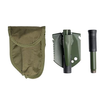 Rýček MINI multifunzionale pieghevole con piccone nella custodia VERDE MIL-TEC® 15525301 2