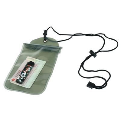 Custodia impermeabile da collo 140x230 mm VERDE