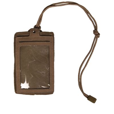 Portadocumenti con chiusura in velcro DARK COYOTE