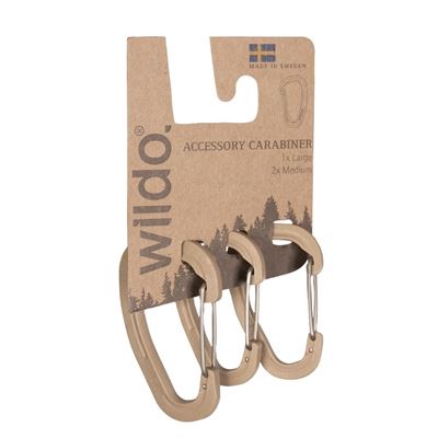 Moschettoni WILDO set 3 pz COYOTE