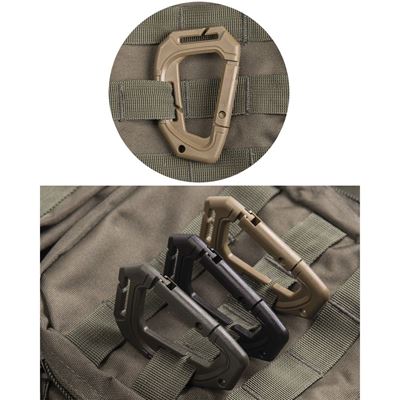 Moschettoni tattici MOLLE 2 pz COYOTE MIL-TEC® 15922505 2