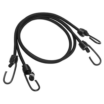 Elastico HAKEN in confezione da 2 pezzi NERO lunghezza 75 cm