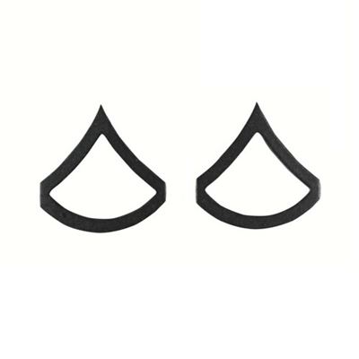 Distintivo di grado PRIVATE FIRST CLASS SUBDUED NERO