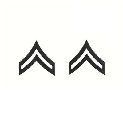 Distintivo di grado CORPORAL SUBDUED NERO