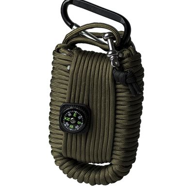 Kit di sopravvivenza SURVIVAL PARACORD VERDE