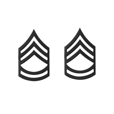 Distintivo di grado MASTER SERGEANT SUBDUED NERO