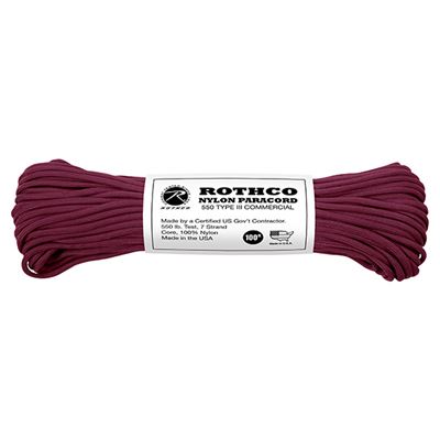 Corda PARACORD nylon 550LB ø 4 mm / 30 m BURGUNDY