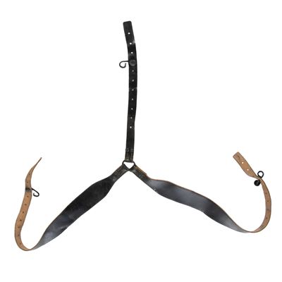 Bretelle francesi in pelle TREKY orig. NERE usate.